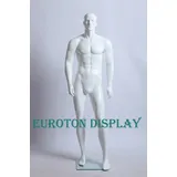 Eurotondisplay Schneiderpuppe Schaufensterpuppe Mann Weiß Schqwarz glänzend Neu geformtes Gesicht, Schaufensterpuppe