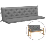 vidaXL Gartenbankauflage 200 x 50 x 7 cm grau 1 St.