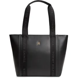 Tommy Hilfiger IM LATAM LOGO TOTE Schultertasche Kunstleder Black