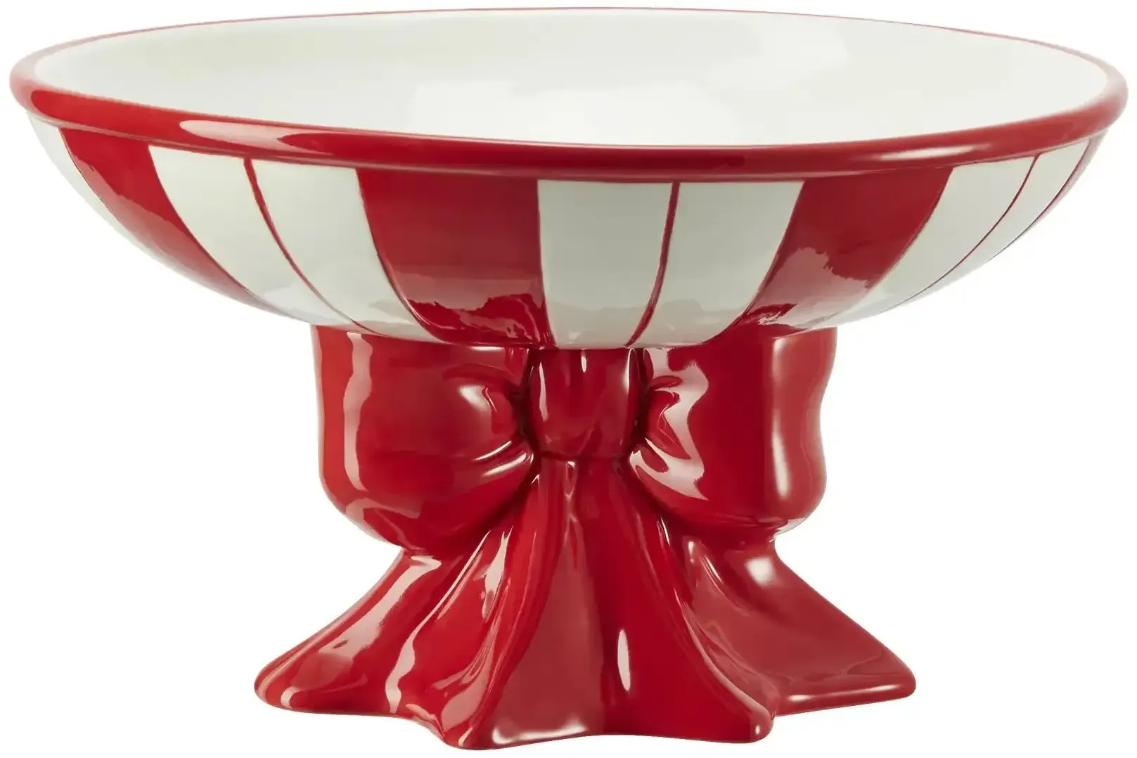 HOME STORY Deko Schale Bonbon   ¦ rot ¦ Dolomite ¦ Maße (cm): H: 15,2  Ø: 26.2