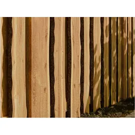 WOODTEX Sichtschutzzaun 180 x 180 cm Braun Holz 2 St.