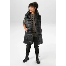 aniston plus Steppweste in schwarz-leo | Gr.: 48