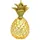 SIKORA Goldene Ananas besondere Weihnachtskugel Glas Figur Weihnachten Anhänger Ornament - Trend Line - BS480