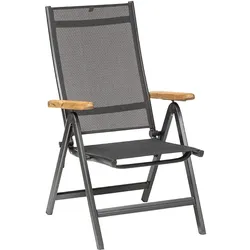 Kettler Multipositionssessel GRANADA, Aluminium Anthrazit / Outdoorgewebe Anthrazit