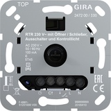 Gira Raumtemperaturregler 230V mit Öffner bzw. Schließer, Ausschalter und Kontrolllicht