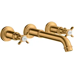 3-Loch Waschtischarmatur Axor Montreux Wand Fertigset chrom