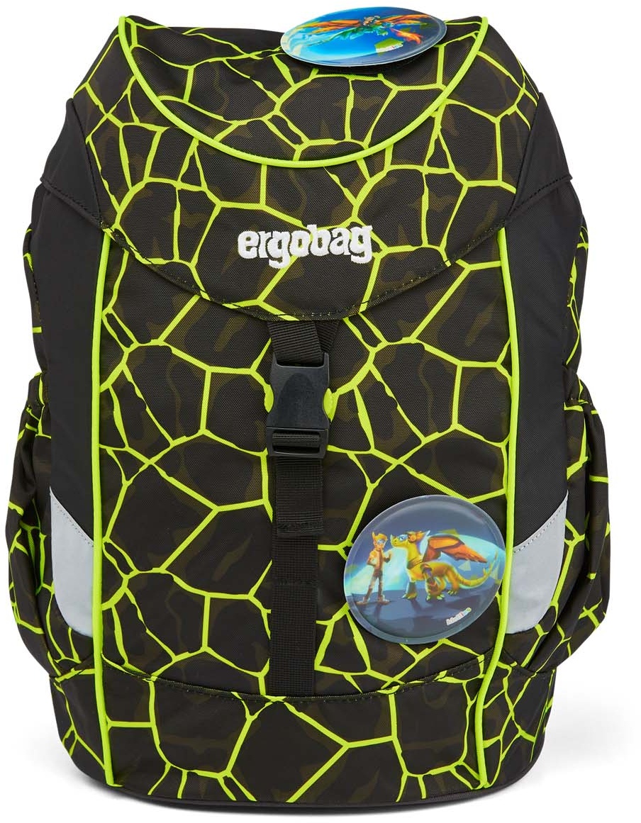 ergobag mini LUMI Edition, Kindergartenrucksack 2-tlg. DrachenfliegBär