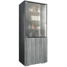 Vladon Standvitrine Granada 50 x 122,5 x 34,5 cm Grau