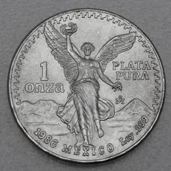 Silbermünze 1oz Libertad 1986 (Mexiko)