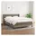 vidaXL Boxspringbett mit Matratze Taupe 180x200 cm Stoff