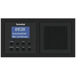 TechniSat DIGITRADIO UP 1 Steckdosenradio DAB+, UKW Bluetooth®  Weckfunktion, Inkl. Lautsprecherbox Schwarz