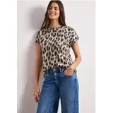 Street One Dropped Shoulder Shirt mit Print - Beige
