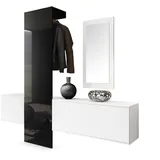 Vladon Carlton Set 1 Wandgarderobe 208 x 193 x 35 cm weiß