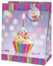 Geschenktragetasche Cupcake 22419 TM 23x19x10,2cm