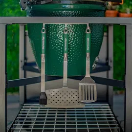 Big Green Egg Grillbesteck Set Premium 3 tlg. Edelstahl Grün