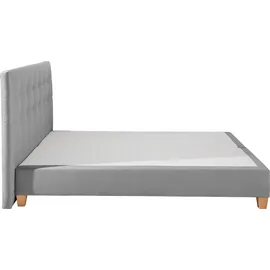 Home Affaire Boxspringbett HOME AFFAIRE "Moulay", grau, B:214cm L:211cm, Komplettbetten, Boxspringbett, inkl. Topper, in 3 Härtegraden, TFK auch in Härtegrad 4