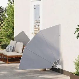 vidaXL Faltbarer Balkonfächer 140 x 140 cm grau