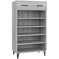 Furnicato Schuhschrank Grau Sonoma 60x35x105 cm Holzwerkstoff