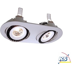 Deko-Light LED Deckeneinbauleuchte Shop II Einbaudownlight, stromkonstant, 500 mA, 30W, 30°, 4000K, Silber D-565106