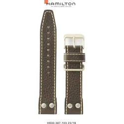 Hamilton - Khaki Auto Band-set Leder-braun-22/20 H690.605.101 - braun