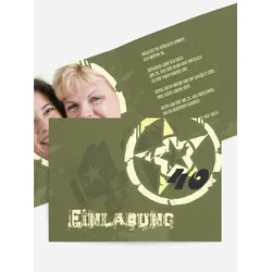 Einladungskarten Geburtstag selbst gestalten mit Spruch und Fotos im Onlinedesigner bei Meine-Kartenmanufaktur.de