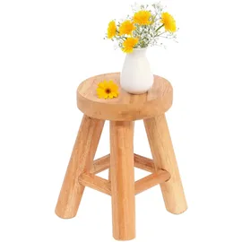creedwood Blumenhocker, Natur, Holz, 15x20.5x15 cm, Wohnzimmer, Wohnzimmertische, Beistelltische