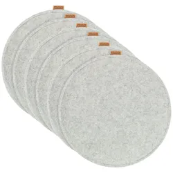 6 er Set Sitzkissen  6 Sitzauflage mit Antirutschnoppen  Ø 35 cm