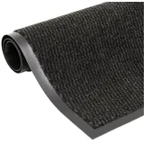 vidaXL Fußmatte getuftet 60x180 cm Schwarz