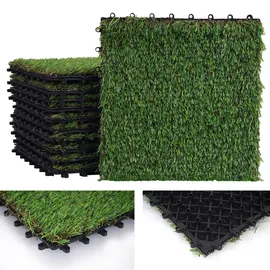 Mendler Grasfliese HWC-E13 30 x 30 cm Grün