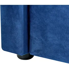 Beliani Ausziehbett MONTARGIS 90 x 200 cm marineblau