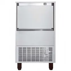 Mittlere Fast-Food-Eiswürfelmaschine 6g mit einer Produktion von 45kg/24h und einem Behälter von 20kg für Gastronomie.