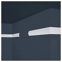 PROVISTON Zierleiste Polystyrol 18 x 38 x 2000 mm