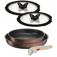 TEFAL INGENIO ECO RESPECT  5-TEILIG    2 Pfannen + 2 Glasdeckel + 1Griffe