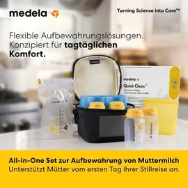 Medela All-in-One Set zur Aufbewahrung von Muttermilch Aufbewahrungsset, mehrfarbig