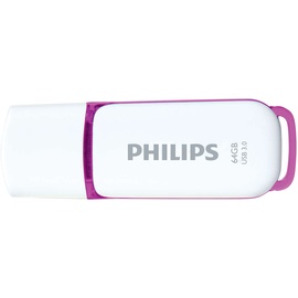 Philips Snow Edition 64 GB weiß/lila USB 3.0 FM64FD75B/00