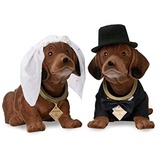 Rakso Oskar Schneider GmbH & Co. KG Wackeldackel Hochzeitspaar + Hochzeitskissen