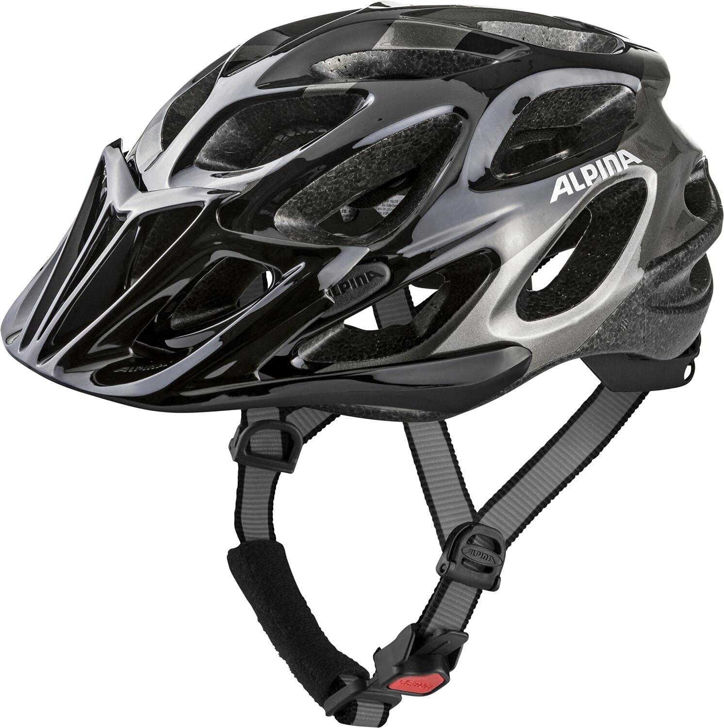 Alpina Sports Unisex – Erwachsene Thunder 2.0 Radhelm, Black-Anthracite, 57-62