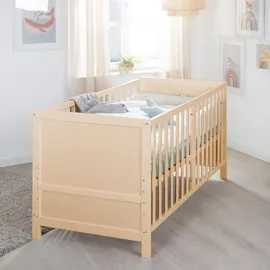 roba Babybett EASY SLEEP 70 x 140 cm inkl. Matratze safe asleep® - Mitwachsendes Gitterbett