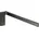 Universal Rectangular einarmig Polished Black Chrome