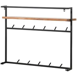 MASSIVMOEBEL24.DE Wandgarderobe Melbourne 100 x 30 x 80 cm Natur