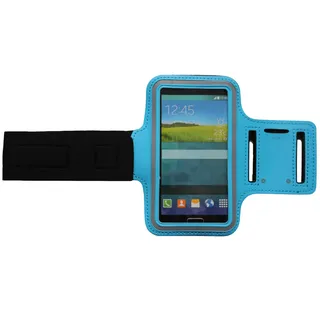 Fitness Sportarmband kompatibel für Apple iPod Touch 3G 4G 5G 6G Armband Handy Oberarm Halter für Fitness, Joggen, Laufen Hülle Tasche Blank Klein Hell-Blau