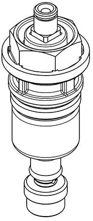 KWC Aquarotter Funktionsteil, F3, DN20, duschen, 2030060943, 2030060943 2030060943
