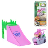 Paw Patrol: The Dino Movie Skye Jump Shift Racers with Transforming Flip Action Jet, Preschool Toys for Girls & Boys Ages 3+