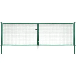 Gust. Alberts GmbH & Co. KG Gartentor zweiflügelig grün RAL 6005, 4.000 mm x 1.250 mm