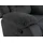 Mendler Fernsehsessel HWC-J57, XXL Relaxsessel TV-Liegesessel Nosagfederung Wildleder-Optik Stoff/Textil bis 200kg - graublau