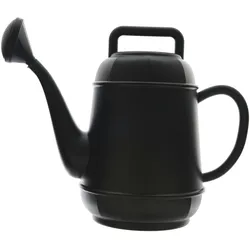 Decoris Gießkanne Brausekopf Garten Balkon Garten 12l Schwarz- Kunststoff - Großes Gießgefäß mit Brause - Spritzkanne - Gartengießkanne - Watering Can Outdoor