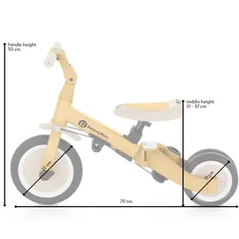 Petite&Mars - Kinder-Dreirad 5in1 Turbo Ocean Blue) - Blau