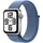 Apple Watch SE 2023 GPS + Cellular 40 mm Aluminiumgehäuse silber, Sport Loop winterblau