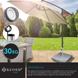 Kesser Schirmständer Granit 30 kg Grau