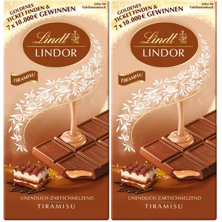 Lindt LINDOR Tafel Tiramisu, mit zartschmelzenden Mascarpone 100g